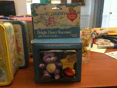 VINTAGE KENNER IN ORIGINAL BOX CARE BEARS BRIGHT HEART RACCOON CLEVER CANDLE