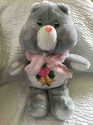 Vintage CARE BEARS 1983 GRANDMA BEAR complete WITH SHAWL plush doll grams Kenner