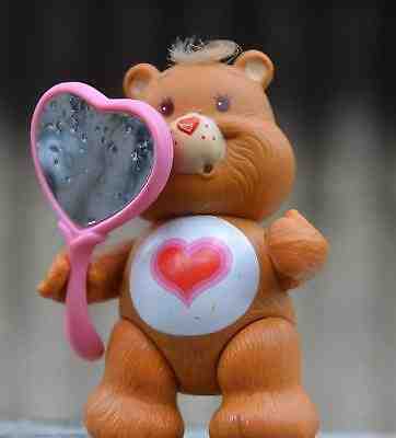 Vintage Poseable CARE BEAR Figure 1983 Kenner TENDERHEART Toy Accessory Complete