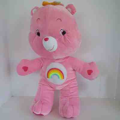 2007 Nanco Care Bears Cheer Bear Soft Pink Plush Stuffed Animal Doll Toy 19