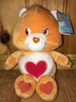 Care Bears Tender Heart Bear Stuffed Animal Plush 8 Inch 2003 New with Tags