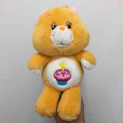 Care Bears 10” BIRTHDAY Bear 2002 TCFC Orange Plush Stuffed Animal Cupcake AR4