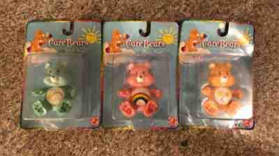 Care Bear lot of 3 Wish, Cheer & and Friend Bear PVC Poseable Figurines new 2003