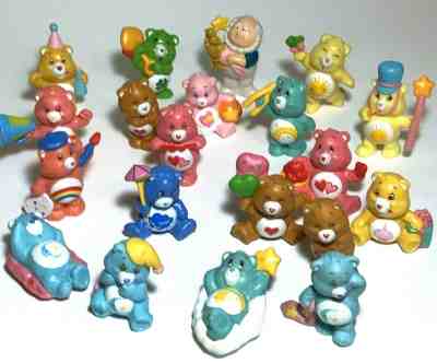 Care Bears Lot of 20 Rubber Figurines 2
