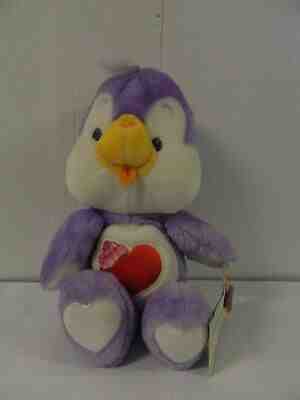 1984 Care Bear Cousins Cozy Heart Penguin Plush Doll Kenner w/ Hang Tag No Box 