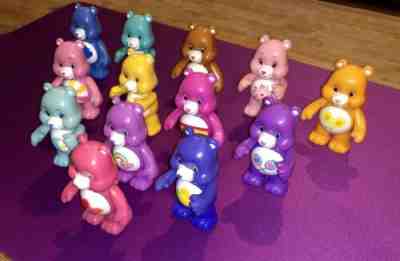 Vintage TCFC Care Bears-Posable Arms Figurines LOT OF 13