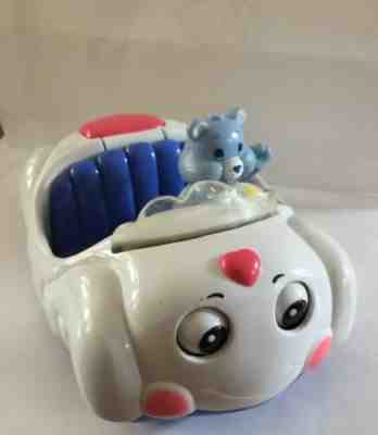 Vintage Care Bear Care Alot Cloud Car Convertible W/ Grumpy Bear Figurine