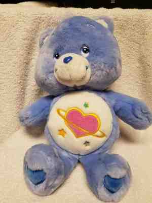 2004 Care Bears Talking Daydream Bear Blue Heart Plush Play Along
