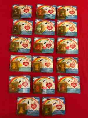Vintage Care Bear 17Pc Lot Kenner Miniature Figurine NEW In Original Package ‘82