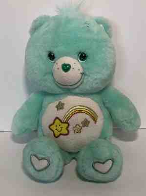 Care Bears Glitter Glow-A-Lot 2006 Wish Bear 12in Plush (Pre Owned Sanitized)