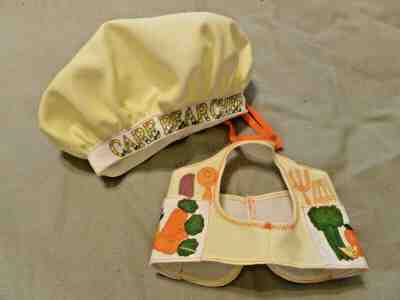 CARE BEARS Plush cooking outfit Hat Apron Chef costume American Greetings 1980s