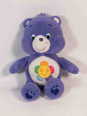 Just Play Care Bear  Harmony Plush Purple with Flower 10 inches