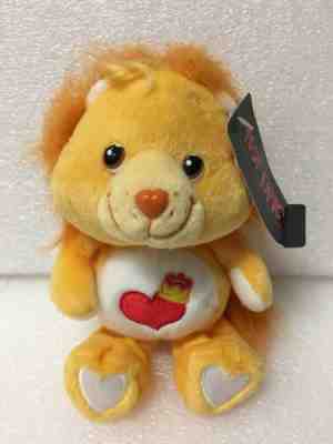 NEW 2002 Care Bears BRAVE HEART LION Cousin 8” Beanie 20th Anniversary NWT KISS