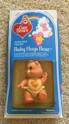 Brand New In Box 1982 Kenner Care Bears Baby Hugs Bear Poseable Figure 61230