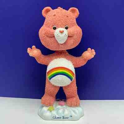 Care Bears Bobblehead Cheer Rainbow pink figure bobble head toy vintage TCFC vtg