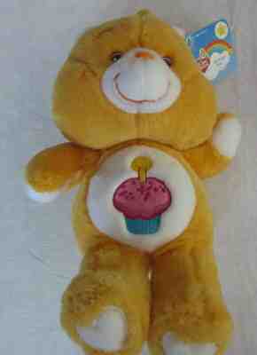 NEW 2003 Care Bears Birthday Bear Kiss Curl 20th Anniversary NWT 12” RARE 