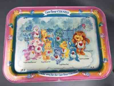 Care Bears Vintage Metal Lap Bed TV Folding Tray 1985 Vintage Brave Heart Lion