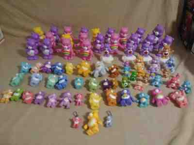 Lot of (75) Care Bears Plastic/pvc Figures Toys