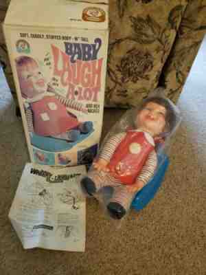 Remco Baby Laugh Alot Doll (With Rocker and Box) in original bag packaging
