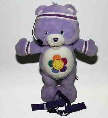 Care Bears Fit n Fun Harmony Bear Exercise Purple Talking Flower Sings Plush 