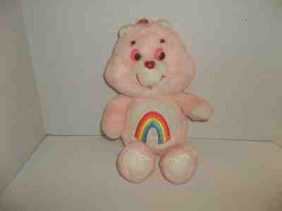 vintage 1983 american greetings pink cheer carebear bear plush 13