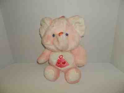 vintage 1984 kenner carebear cousin pink lotsa heart elephant plush