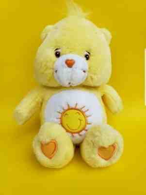 2004 Care Bears Funshine Sunshine Talking Interactive Plush Bear 13 w/ BATTERIES