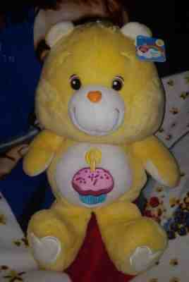 Care bears Jumbo Yellow Birthday bear NWT 