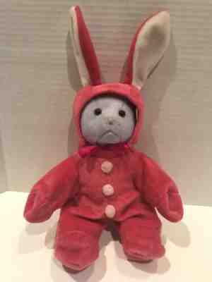 Rare 1999 Tattoo Bears Cy 9” Teddy Bear Plush With Easter Bunny Costume