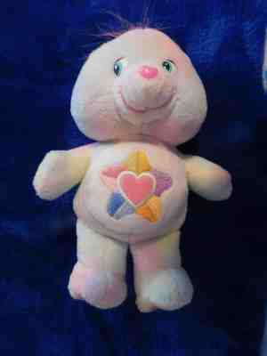 TRUE HEART BEAR CARE BEARS PASTEL TIE DYED 7-8" TALKS 4 PHRASES ADORABLE