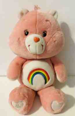 22” Jumbo Care Bears By Carlton Cards Cheer Bear Rainbow Plush 25 Anniversary