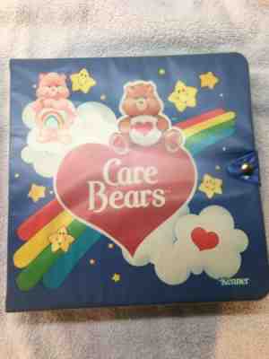 Vintage Care Bear Figurines lot of 3 Large Bears and Vintage carrying case.