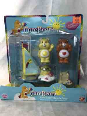 New Care Bears Care-A-Lot Beach Party Figure Playset A Lot Tenderheart Funshine