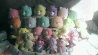 Care Bear and Care Bear Cubs Set  lot of 22 with Blankets Exellent Condition 
