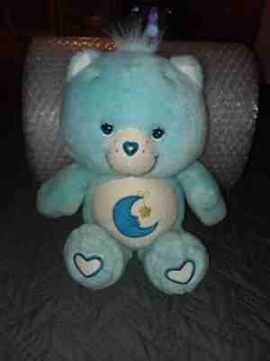 ?????????Care Bears 2006 12  Glitter Glow-A-Lot Bedtime Bear Plush Adorable 
