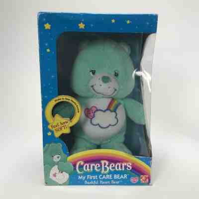 My First Care Bear Bashful Heart Plush Baby Infant Toy Rattle 2005 Play Along