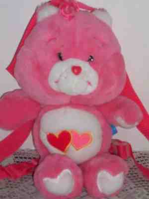CUTE Care Bear Love-a-Lot Pink Backpack ~EXCELLENT!