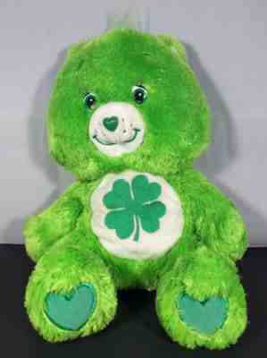 Care Bear Good Luck Lucky Green Shamrock Soft Stuffed Plush Bear 2006 12
