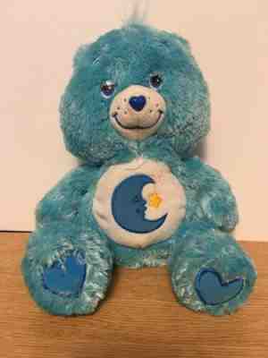 2006 Bedtime Care Bear 13” Fuzzy and Floppy Plush