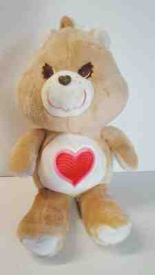 Care Bear Tenderheart Plush Beige 18 Inch 1983 Vintage Kenner Pink Heart  100