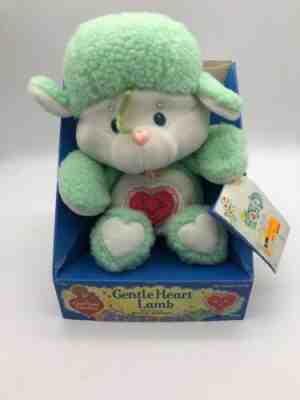 Vintage 1984 Care Bears Cousins Gentle Heart Lamb Plush Kenner Toy New In Box!