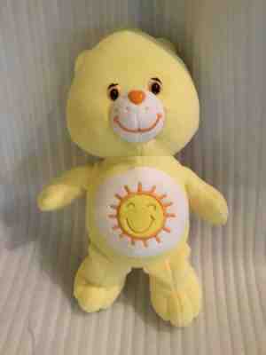 Nanco Care Bear Yellow Funshine Bear Plush Stuffed Animal