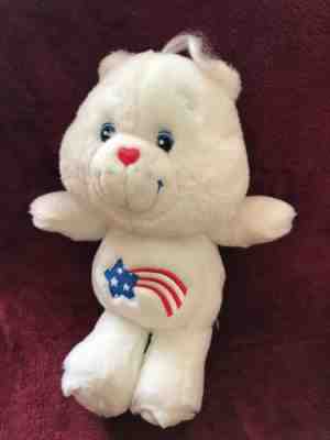 America Cares Bear Plush Red White Blue Patriotic Teddy Shooting Star USA 12