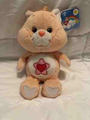 2003 Care Bear Cousins PROUD HEART CAT Kiss Curl 8” Beanie 20th Anniversary