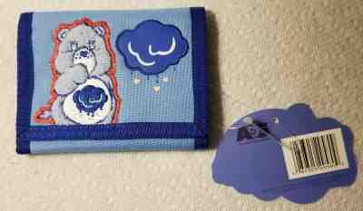 2003 Grumpy Care Bears Velcro Wallet Collectible Care Bears Blue Wallet New