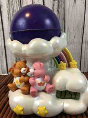 Care Bears Projection Globe Light With Alarm Clock 2004 Ac/dc  With Box
