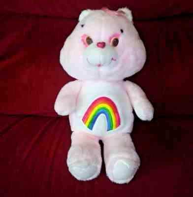 Vintage Care Bear CHEER BEAR Large 18in Stuffed Pink Plush 1983 Amer. Greetings
