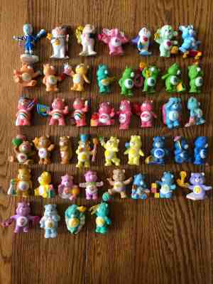 Lot of 44 Vintage Care Bear pvc Figures,  1983 and 1984 rare collectables 