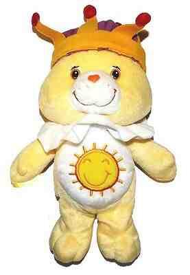 2004 Care Bear King Funshine 10 inch Plush Lovey Stuffed Animal MINTY