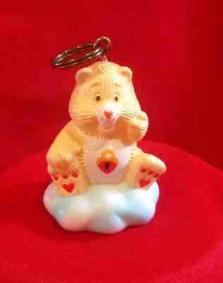 1985 Vintage Care Bears Secret Bear Figure, Keychain, Necklace Charm, 1980s Item